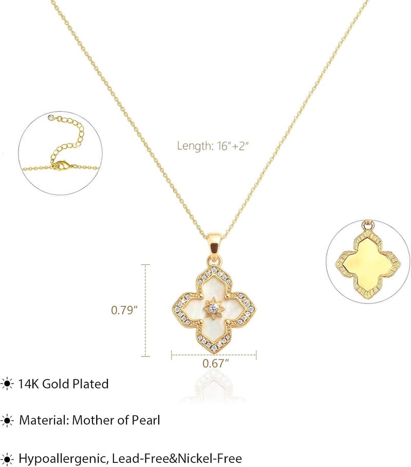 Partm Gold Cross Necklace for Women 14K Plated Dainty Pendant Cross Chain Faith Crucifix Choker Baptism Necklace for Women Trendy Religious Jewelry Hypoallergenic - Image 4